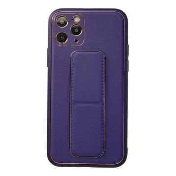 Newface iPhone 11 Pro Coco Deri Standlı Kapak - Mor Kılıf