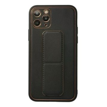 Newface iPhone 11 Pro Coco Deri Standlı Kapak Siyah Cep Telefonu Kılıfı