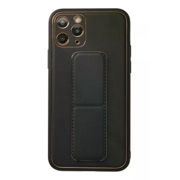 Newface iPhone 11 Pro Coco Deri Standlı Kapak Siyah Cep Telefonu Kılıfı