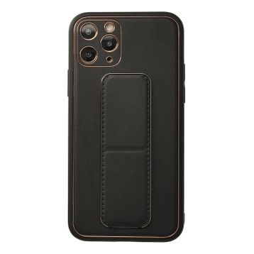 Newface iPhone 11 Pro Coco Deri Standlı Kapak Siyah Cep Telefonu Kılıfı