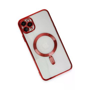 Newface iPhone 11 Pro Max Kross Magneticsafe Kapak Kırmızı Cep Telefonu Kılıfı