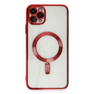 Newface iPhone 11 Pro Max Kross Magneticsafe Kapak Kırmızı Cep Telefonu Kılıfı