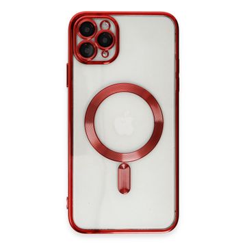 Newface iPhone 11 Pro Max Kross Magneticsafe Kapak Kırmızı Cep Telefonu Kılıfı