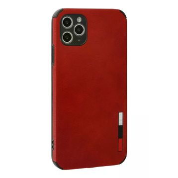 Newface iPhone 11 Pro Max Loop Deri Silikon Kırmızı Cep Telefonu Kılıfı
