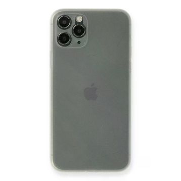 Newface iPhone 11 Pro Max PP Ultra İnce Kapak Beyaz Cep Telefonu Kılıfı