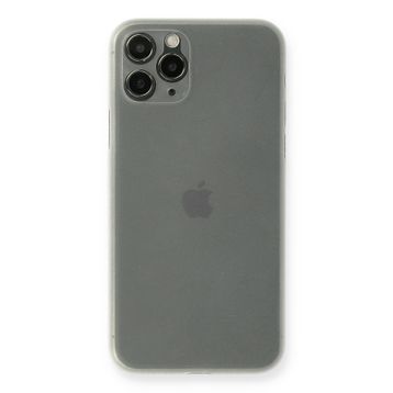 Newface iPhone 11 Pro Max PP Ultra İnce Kapak Beyaz Cep Telefonu Kılıfı