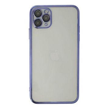 Newface iPhone 11 Pro Max Razer Lensli Silikon - Mor Kılıf