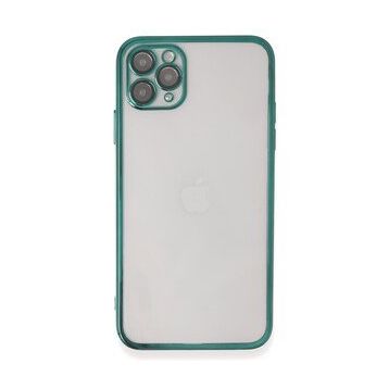 Newface iPhone 11 Pro Max Razer Lensli Silikon - Yeşil Kılıf