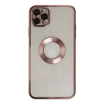 Newface iPhone 11 Pro Slot Silikon Rose Gold Cep Telefonu Kılıfı