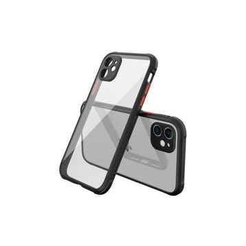 Newface iPhone 12 Mini Miami Şeffaf Silikon Açık Mor Cep Telefonu Kılıfı