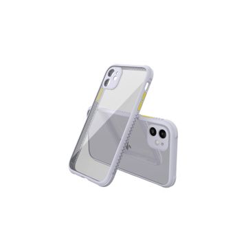 Newface iPhone 12 Mini Miami Şeffaf Silikon - Lila Kılıf