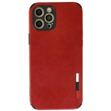 Newface iPhone 12 Pro Loop Deri Silikon Kırmızı Cep Telefonu Kılıfı