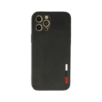 Newface iPhone 12 Pro Max Loop Deri Silikon - Siyah Kılıf