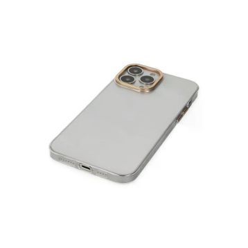 Newface iPhone 13 Pro Anka PC Sert Metal Kapak Şeffaf Cep Telefonu Kılıfı