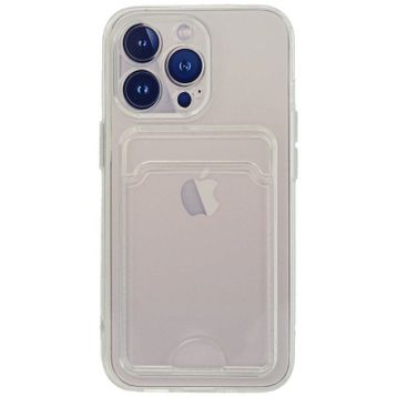 Newface iPhone 13 Pro Kart Şeffaf Silikon - Şeffaf Kılıf