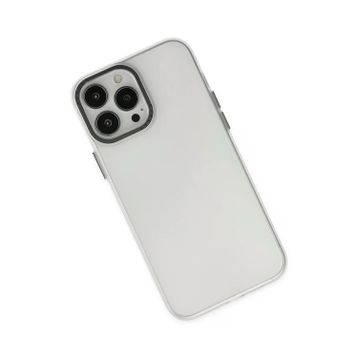 Newface iPhone 13 Pro Max Modos Metal Kapak Şeffaf Kılıf
