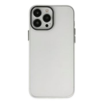 Newface iPhone 13 Pro Max Modos Metal Kapak Şeffaf Kılıf