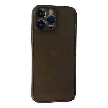 Newface iPhone 13 Pro Max PP Ultra İnce Kapak Gri Cep Telefonu Kılıfı