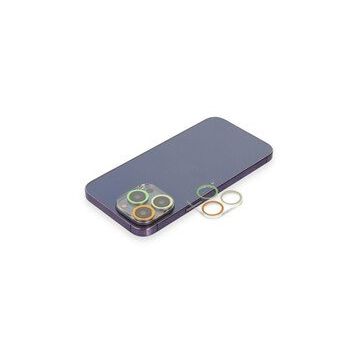 Newface iPhone 13 Pro Renkli Sarı-Turuncu Kamera Lens Koruma Cam