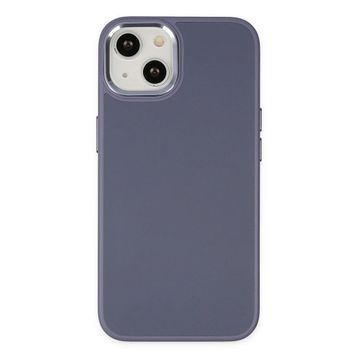 Newface iPhone 14 Asya Deri Silikon Mor Kılıf
