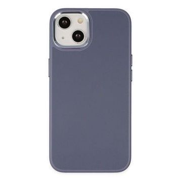 Newface iPhone 14 Asya Deri Silikon Mor Kılıf