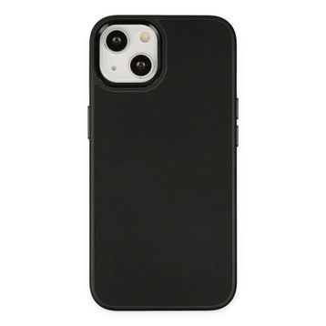 Newface iPhone 14 Asya Deri Silikon Siyah Kılıf