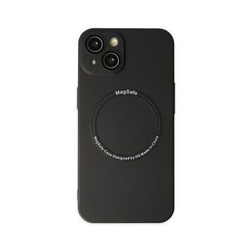 Newface iPhone 14 Plus Jack Magneticsafe Lens Silikon Siyah Kılıf