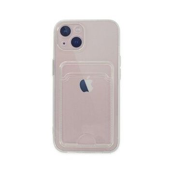 Newface iPhone 14 Plus Kart Şeffaf Silikon Şeffaf Cep Telefonu Kılıfı