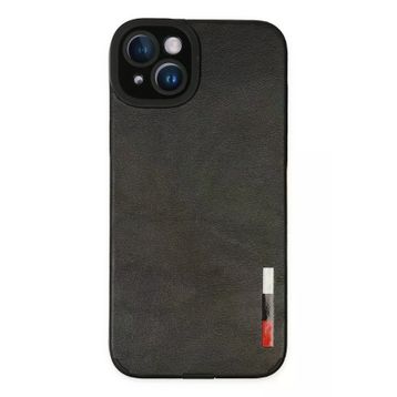 Newface iPhone 14 Plus Loop Deri Silikon Siyah Kılıf