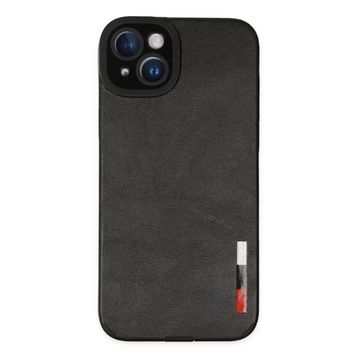 Newface iPhone 14 Plus Loop Deri Silikon Siyah Kılıf