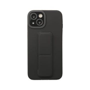 Newface iPhone 14 Plus Mega Standlı Silikon Siyah Kılıf