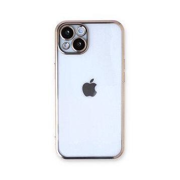 Newface iPhone 14 Plus Razer Lensli Silikon Gold Kılıf