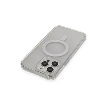 Newface iPhone 14 Pro Max Matte Şeffaf Magneticsafe Şeffaf Cep Telefonu Kılıfı