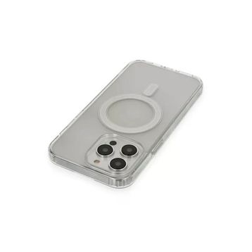 Newface iPhone 14 Pro Max Matte Şeffaf Magneticsafe Şeffaf Cep Telefonu Kılıfı
