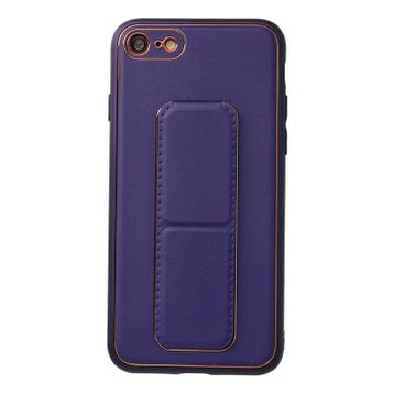 Newface iPhone 7 Coco Deri Standlı Kapak Mor Kılıf