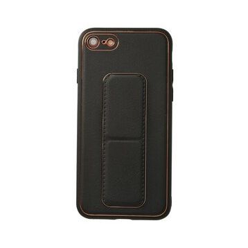 Newface iPhone 7 Coco Deri Standlı Kapak Siyah Kılıf