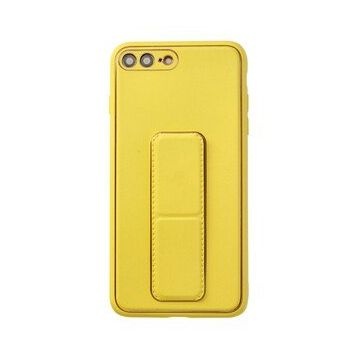 Newface iPhone 7 Plus Coco Deri Standlı Kapak Sarı Kılıf