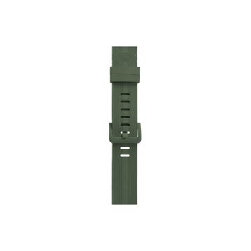 Newface KR408 Apple Watch 38 mm Koyu Yeşil Çizgili Silikon Kordon