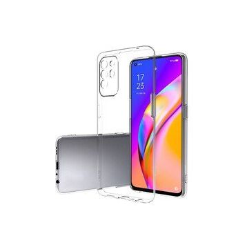 Newface Oppo Reno 5 Lite Lüx Şeffaf Silikon Cep Telefonu Kılıfı