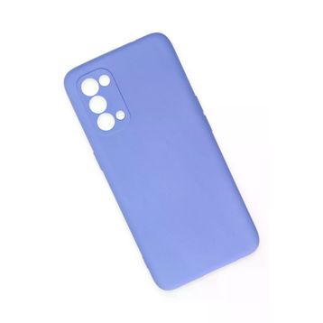 Newface Oppo Reno 5 Nano İçi Kadife Silikon Lila Cep Telefonu Kılıfı