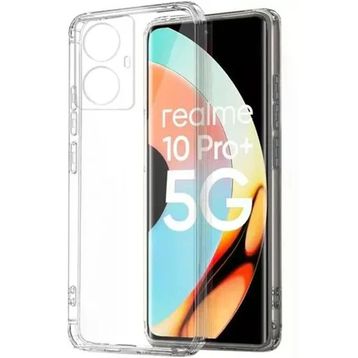 Newface Realme 10 Pro Plus 5G Lüx Şeffaf Silikon Cep Telefonu Kılıfı