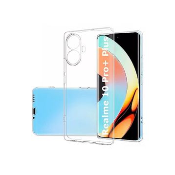 Newface Realme 10 Pro Plus 5G Lüx Şeffaf Silikon Cep Telefonu Kılıfı