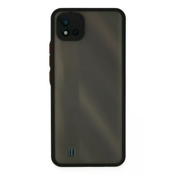 Newface Realme C11 2021 Montreal Silikon Kapak - Siyah Kılıf