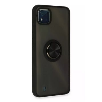 Newface Realme C11 2021 Montreal Silikon Kapak - Siyah Kılıf