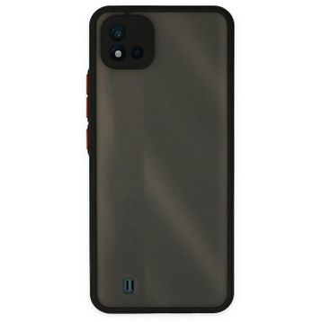 Newface Realme C11 2021 Montreal Silikon Kapak - Siyah Kılıf