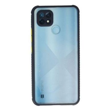 Newface Realme C21 Miami Şeffaf Silikon - Lacivert