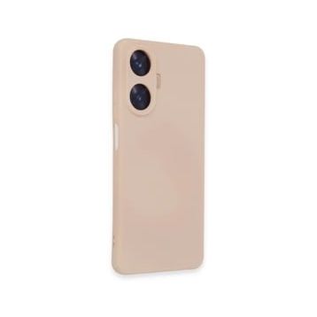 Newface Realme C55 Nano İçi Kadife Silikon Siyah Cep Telefonu Kılıfı