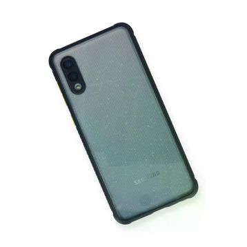 Newface Samsung Galaxy A02 Miami Şeffaf Silikon Lacivert Cep Telefonu Kılıfı