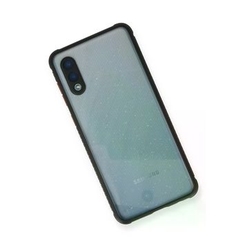 Newface Samsung Galaxy A02 Miami Şeffaf Silikon - Siyah Kılıf