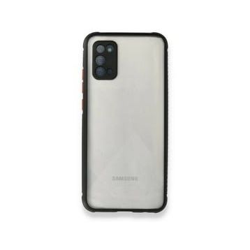 Newface Samsung Galaxy A02S Miami Şeffaf Silikon Kırmızı Cep Telefonu Kılıfı